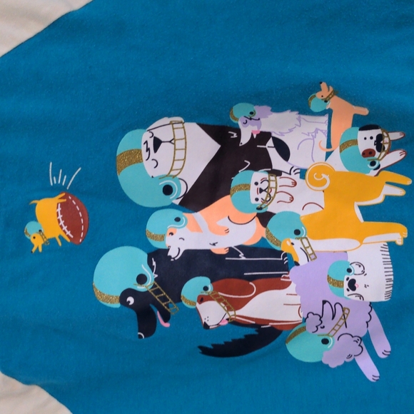 Cat & Jack Football Dogs Tee - Picture 2 of 5